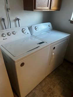 Amana washer and dryer