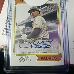 Juan Soto. AutoGraph Redemption Card Delivered Today