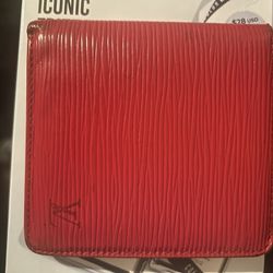 Men’s Louis V Wallet In Red Epi Leather 