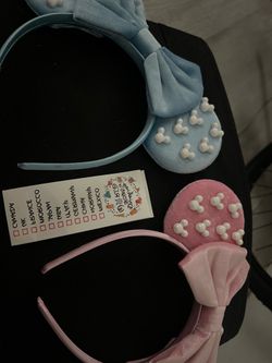Mickey Ears for Girls / Ladies - Pink Blue