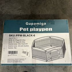 Pet Indoor Playpen Foldable Gate 