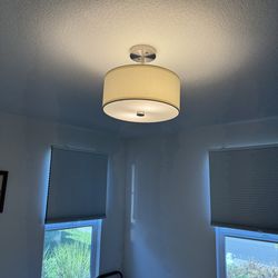 Semi Flush, Ceiling mount light - 3 count