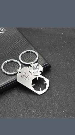 Two in one matching silver key chain his/hers! Brand new!