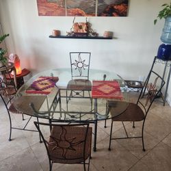 table with 6 chairs