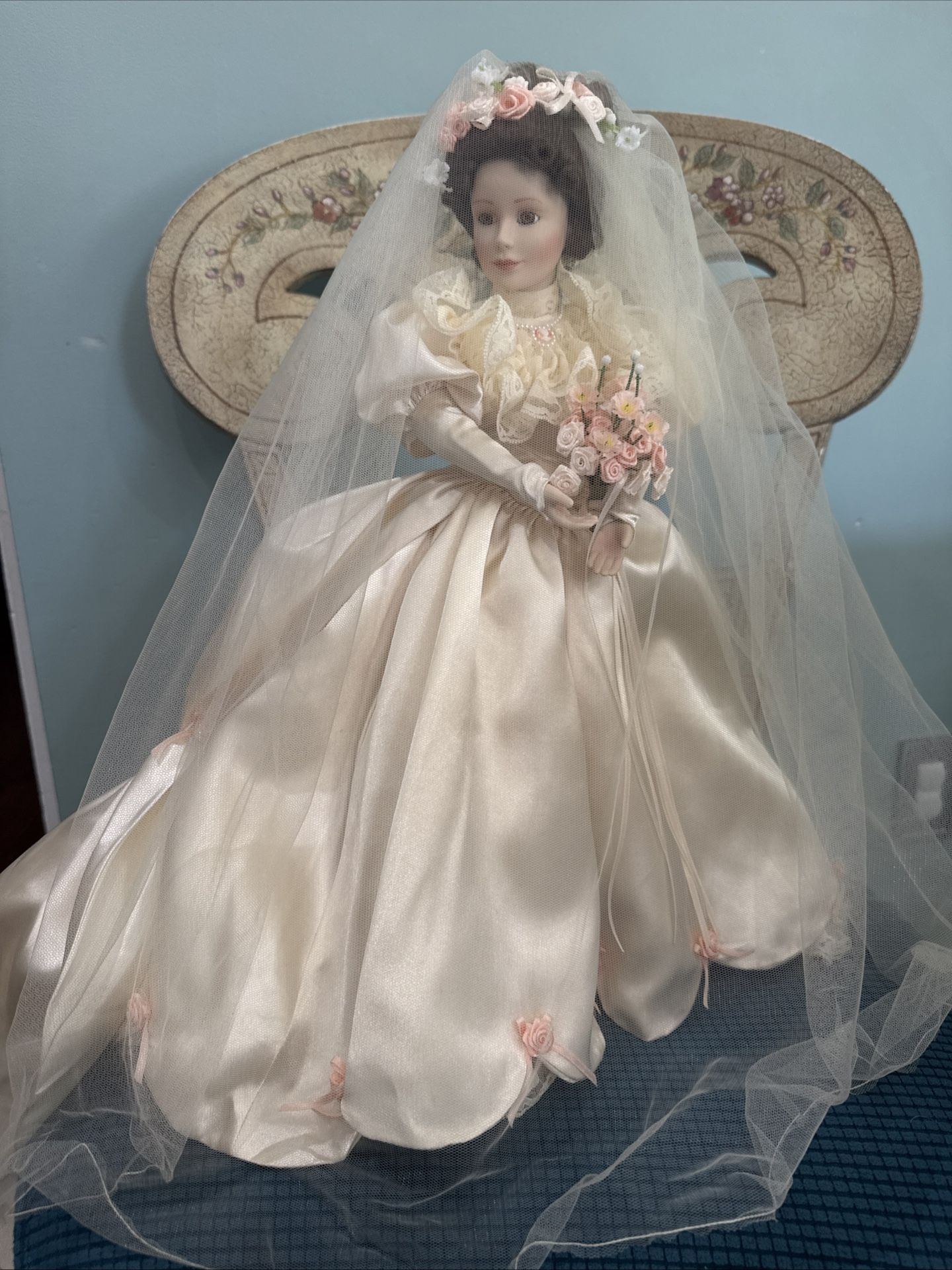 Ashton Drake Galleries From this Day Forward "Elizabeth" Porcelain Bride Doll