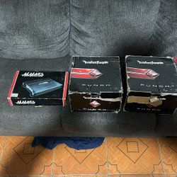 Brand New Never Used Amp And Speakers For Car