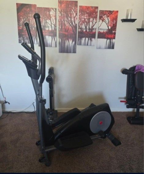 YOUNGFIT Elliptical Machine Cross Trainer With Hyper-quiet Magnetic Driving System, 22 Resistance Levels