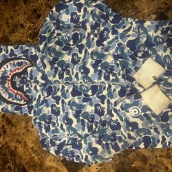 Blue Bape Jacket 