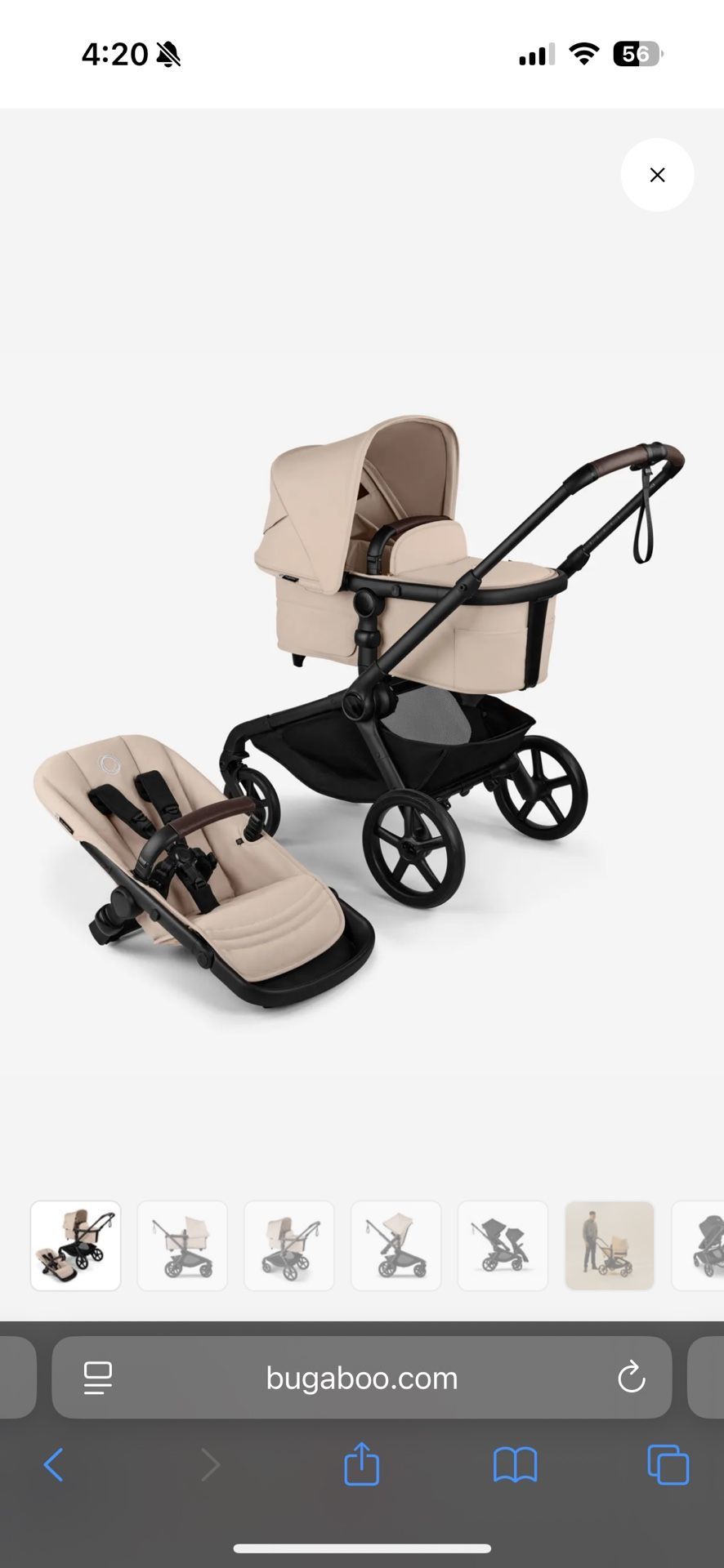 Bugaboo Kangaroo bassinet and seat stroller