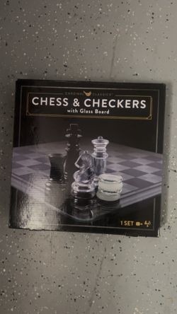 Cardinal Classics Clear & Frosted Glass Chess Set