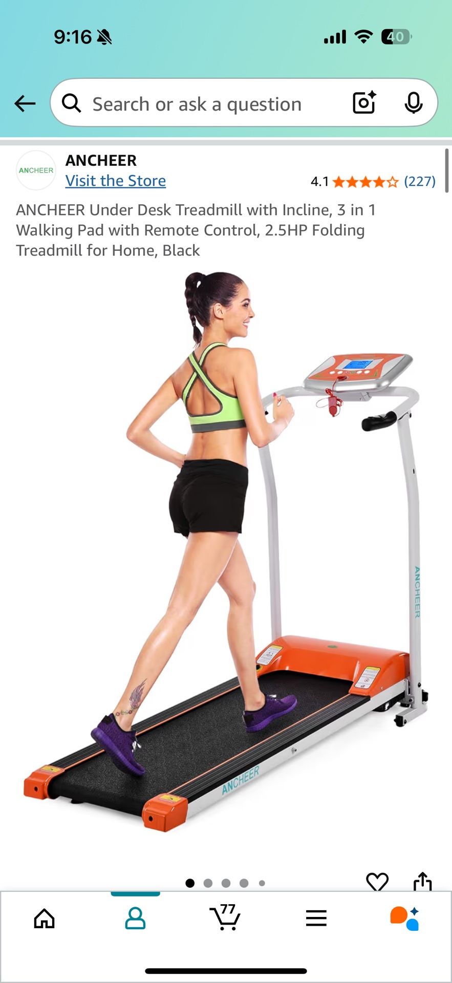 Compact Treadmill