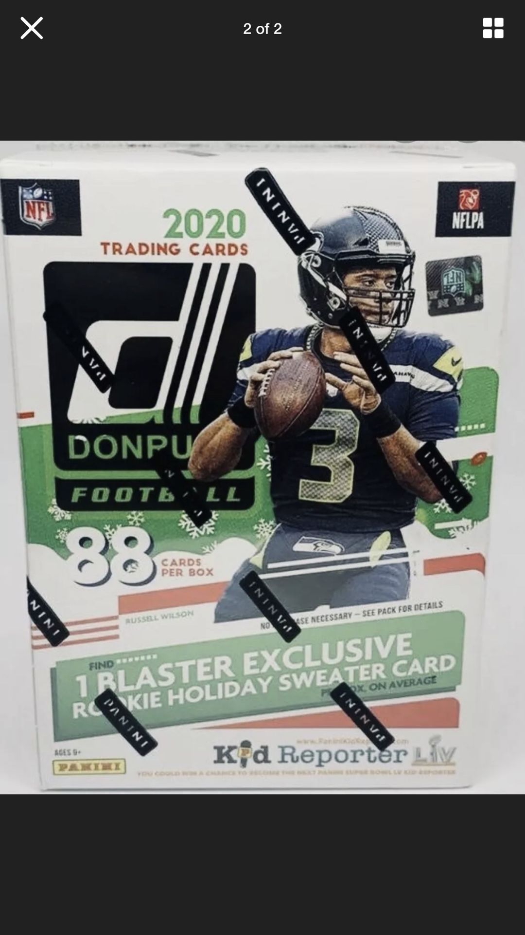 NEW SEALED 2020 Panini Donruss Football NFL Holiday Blaster Box 88 Cards Prizm IN HAND