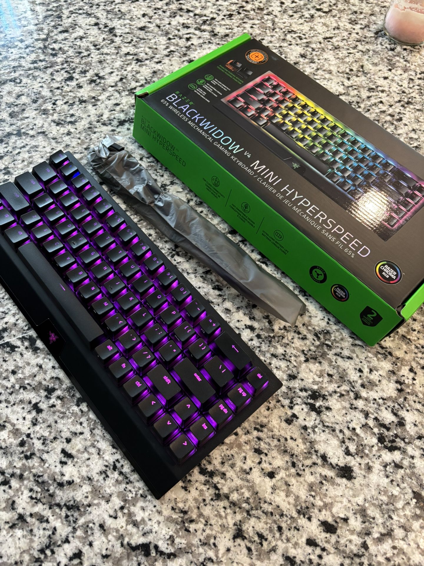 NEW Razer BlackWidow V4 Mini Hyper speed Wireless Keyboard