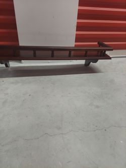 Vintage-style wooden wall
shelf