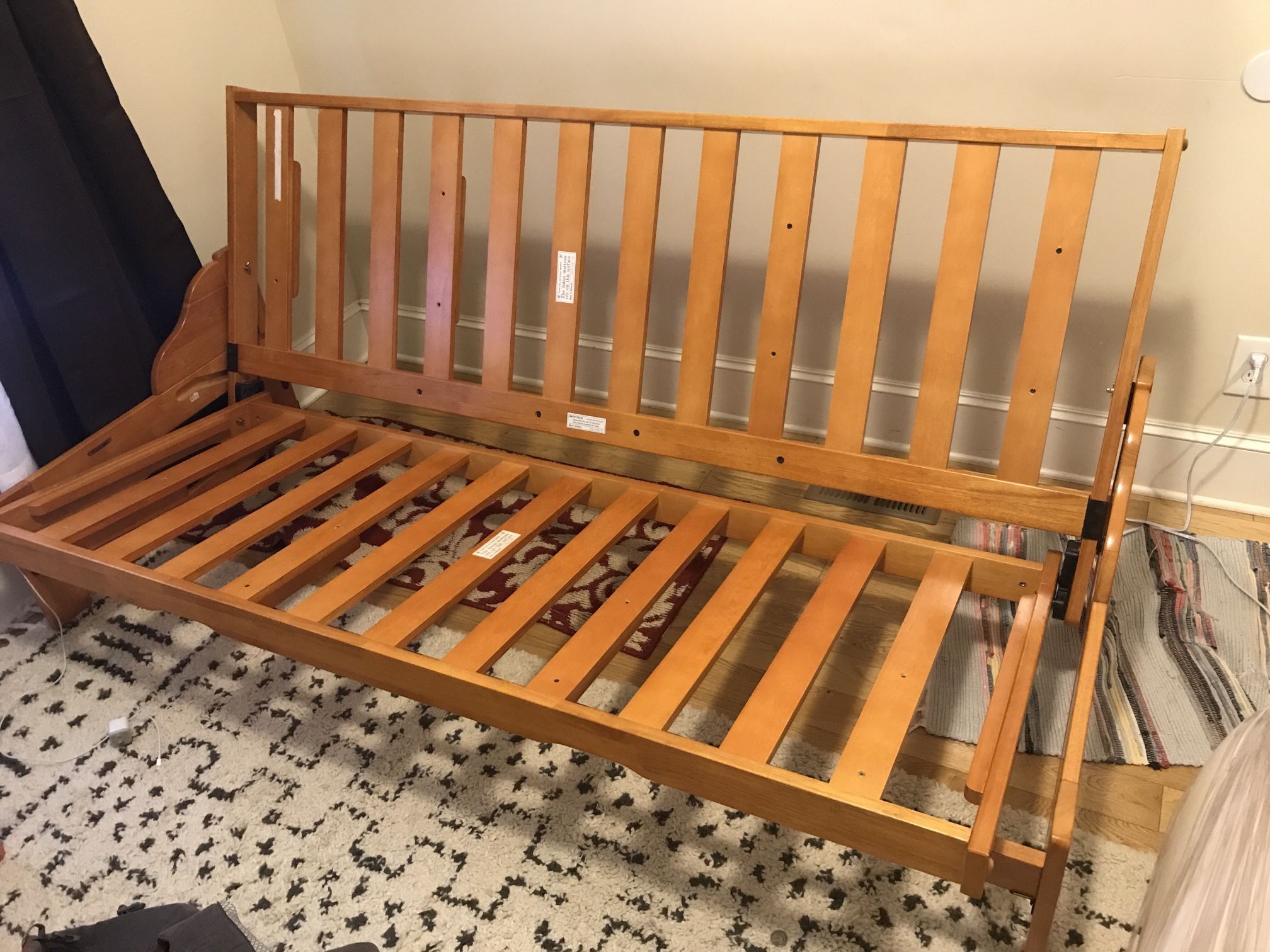 Night and Day Eureka Futon frame Moon Glider full sized with futon pad