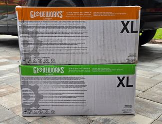 Gloveworks Nitrile 8mm Gloves NEW Cases