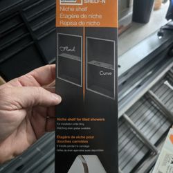 Schluter curve white niche shelf