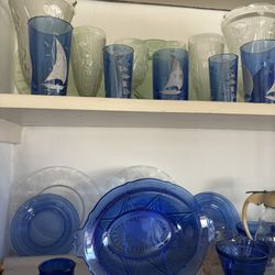 Depression Glass, Parakeets, Tools, Art, Craftsmen Furniture 