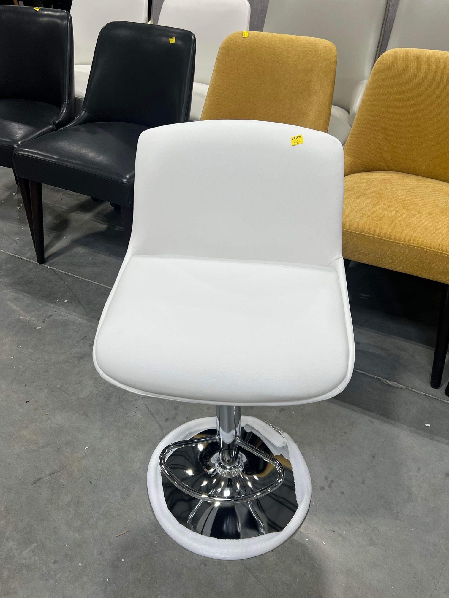 MINCETA Bar Stools,Modern Upholstered Swivel Stool (only one)