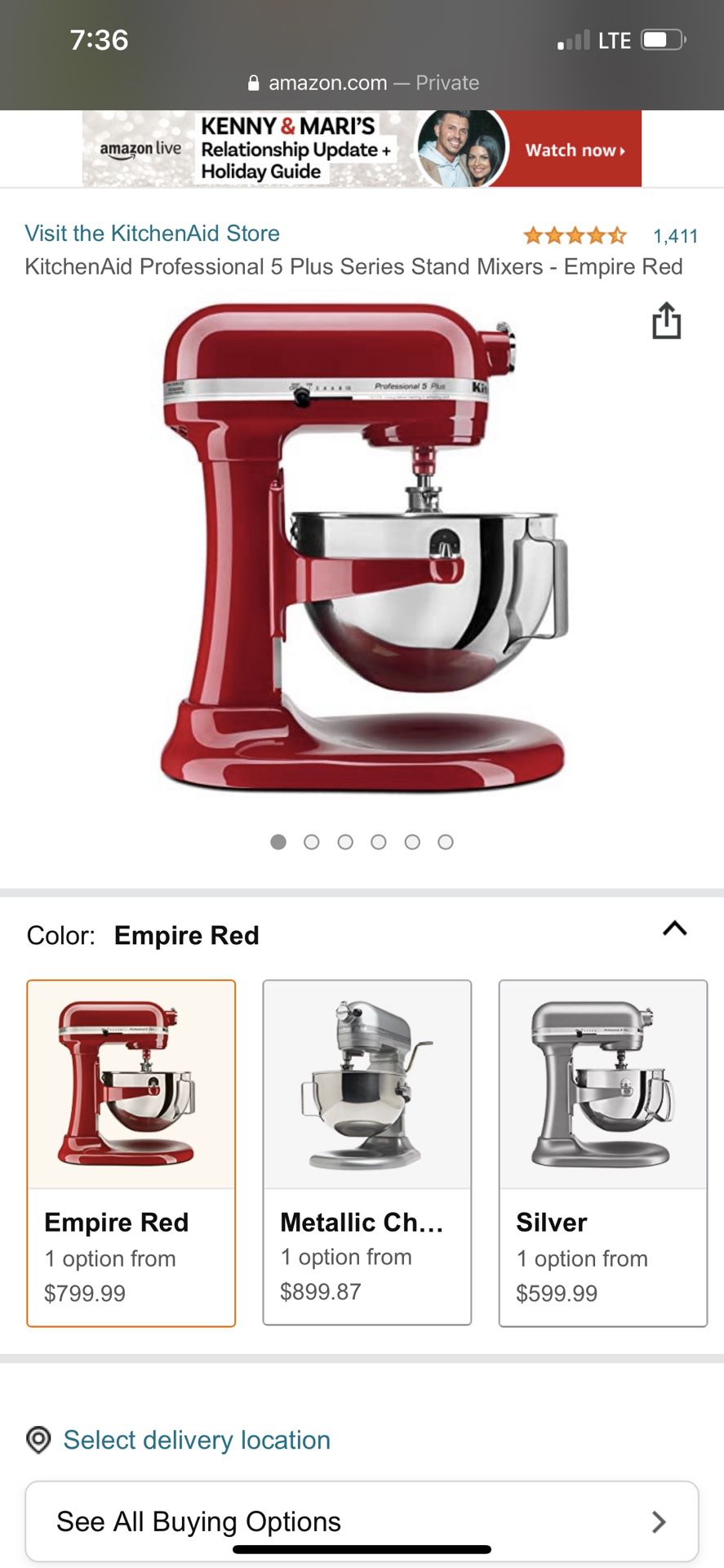 KitchenAid Professional 6 Quart 10 Speed Bowl-Lift Stand Mixer - 590 Watt  Power!!! 3 Attachments + Pour Shield for Sale in Los Angeles, CA - OfferUp