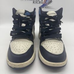 Jordan 1 Retro OG High Obsidian GS, Size 7Y, 575441 140. 