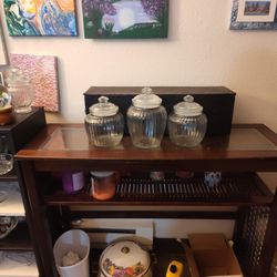 Glass Canisters/ Jars With Lids