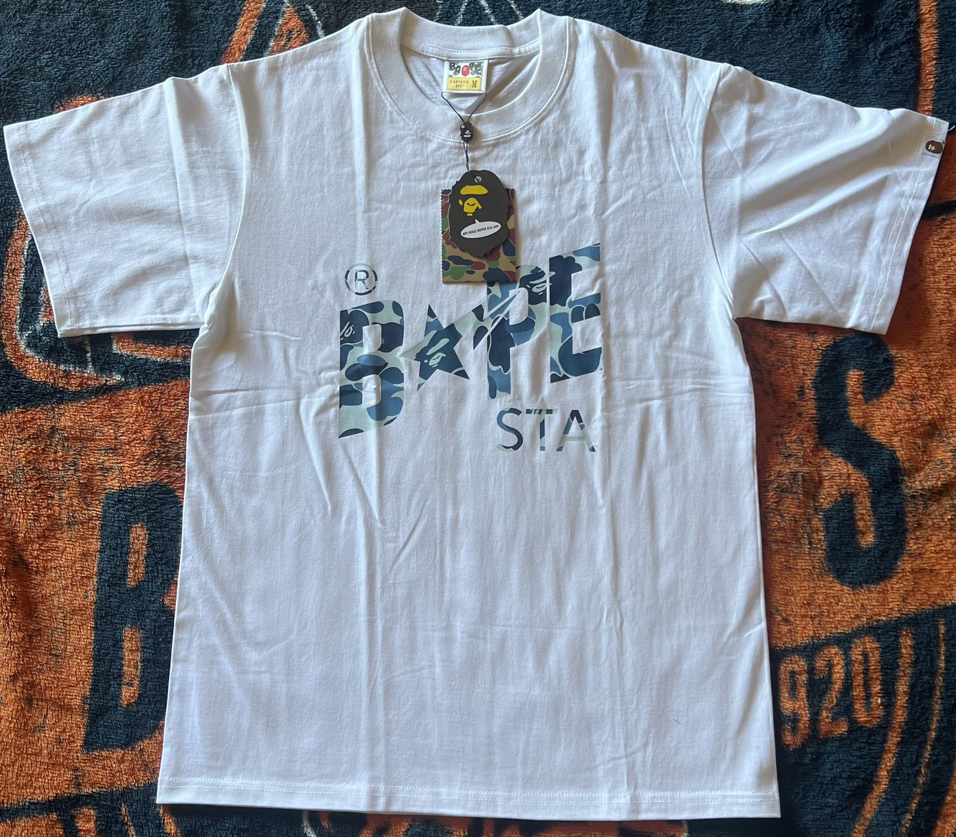 BAPE STA Blue Camo T Shirt