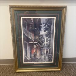 A Federico hand signed framed print large format