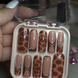 Press On Nails Animal Print