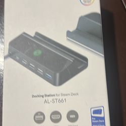 This is an Aolion AL-ST661 docking station for the Steam Deck portable gaming console. 