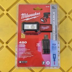 Milwaukee
450 Lumens Internal Rechargeable Magnetic Headlamp and Task Light