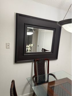 Mirror and dining table