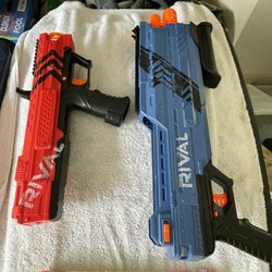 Nerf Rival Pistol and Shotgun