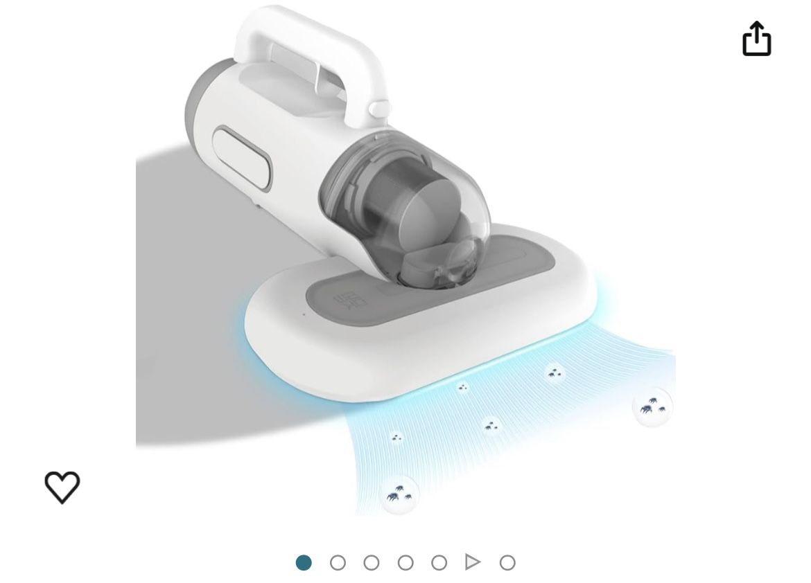 Bed Vacuum Cleaner Cordless, UV Mattress Vacuum Cleaner Powerful Suction, Handheld Couch Cleaner Machine Deep Cleaner for Bed Cleaning, Sheet, Fabric