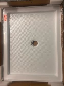 shower pan 42in by 34in