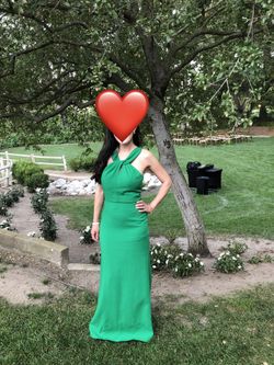 Camille La Vie Emerald Green Long Dress, Size 4