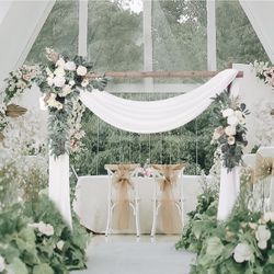 2 Piece Wedding Arch Floral Decor. 