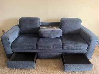 Blue Ikea Couch