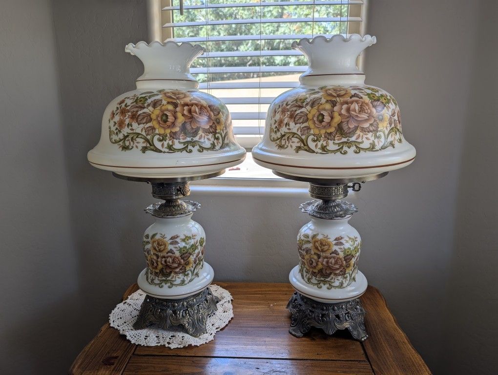 Antique Glass Table Lamps
