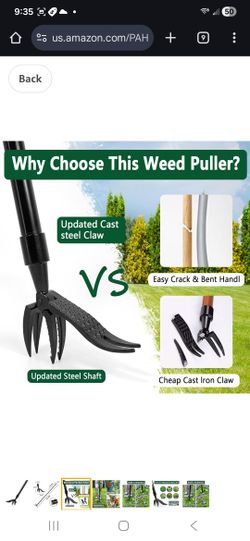 
Sponsored

Visit the Store, PAHSFS
PAHSFS
Visit the Store
3.9
3.9 out of 5 stars
(242)
PAHSFS Stand Up Weed Puller Tool with 48 inch Handle, 4-Claw S