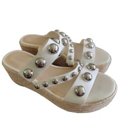Marc Fisher Jalyn Embellished Espadrille Platform Sandal Wedges