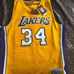 Mitchell & Ness Lakers Shaquille O'Neal #34 Jersey