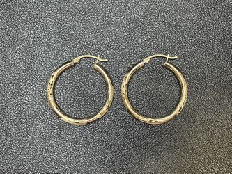 10k Gold Hoop Earrings