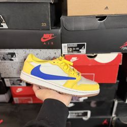 Jordan 1 Low Travis Scott Canary size 8W VNDS 