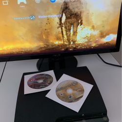 Sony PlayStation 3 PS3 Slim 120GB With Games