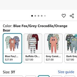 New Set Of 3  Fleece. Footie-pajamas Size3t $25