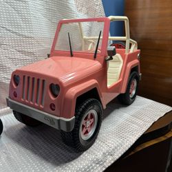 18 Inch Doll Jeep And Scooter 