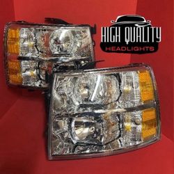 Chevy Silverado 2007. 2013 headlights.