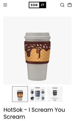 New SOK IT reusable hot beverage sleeve