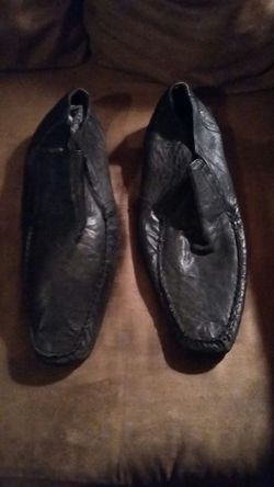 Men leather shoes size 12